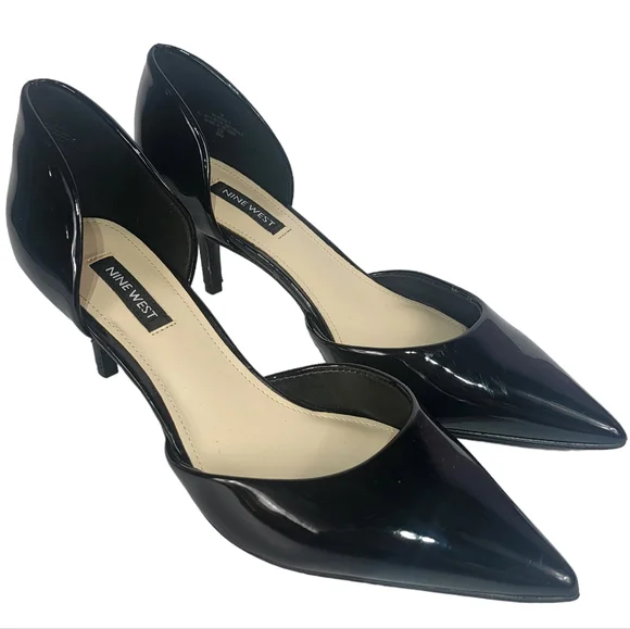 Nine West Arive Pointy Toe Pumps Black 7 - Picture 5 of 9